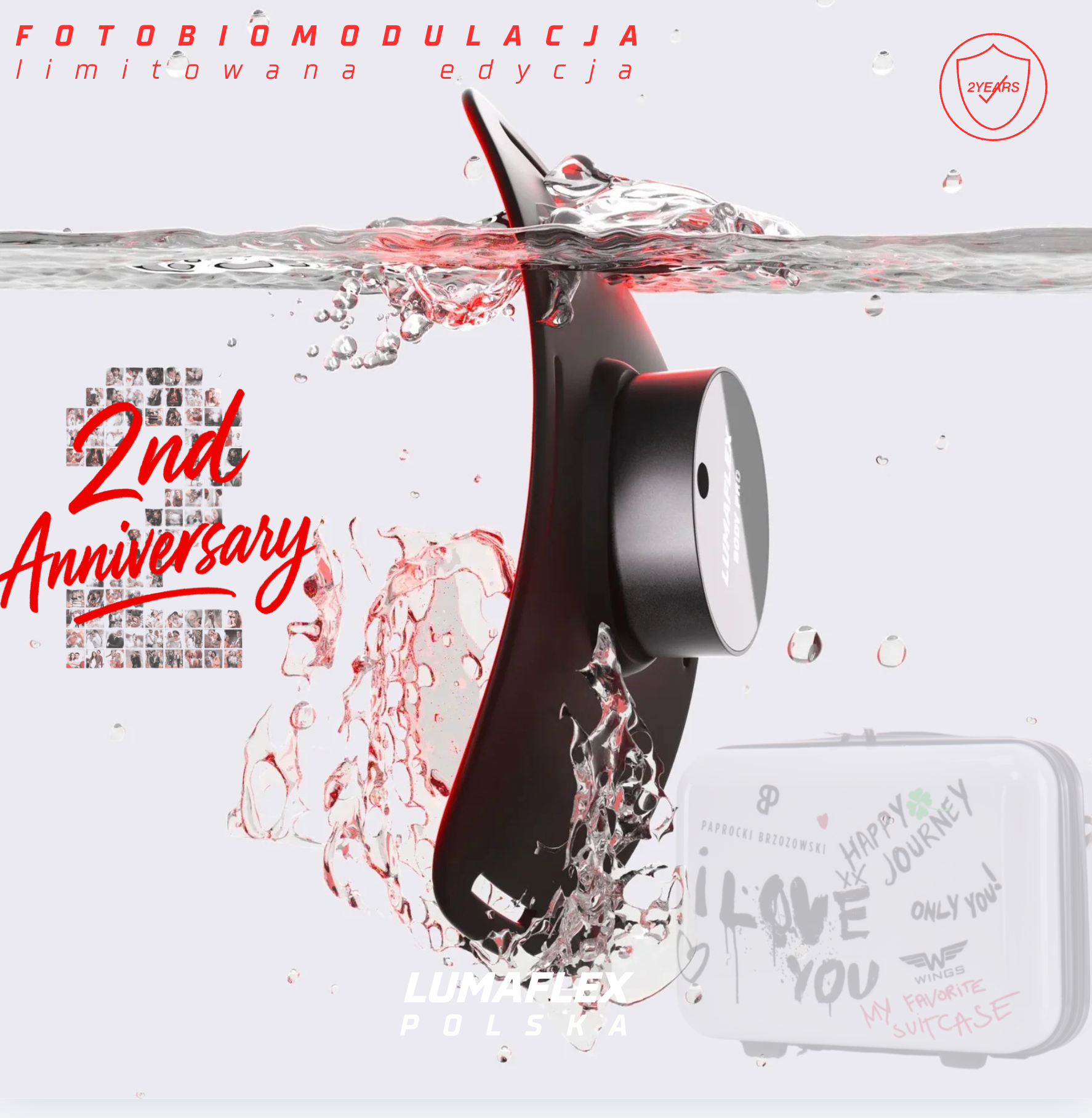 Lumaflex Body Pro Ultimate - profesjonalny panel LED do terapii światłem czerwonym - fotobiomodulacja Polska